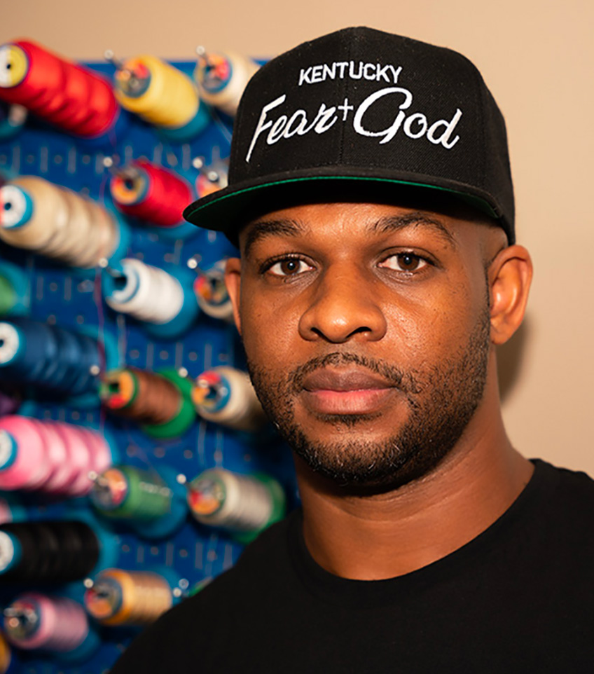 Horse Kicks founder in the studio